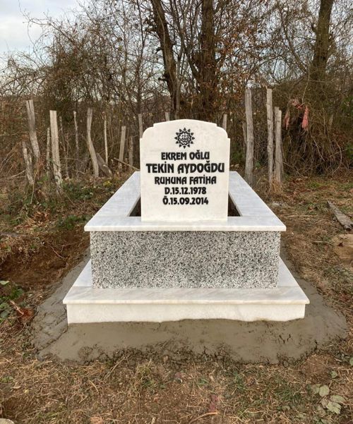 GRANİT VE MERMER ÇİFT RENK MEZAR MODELİ